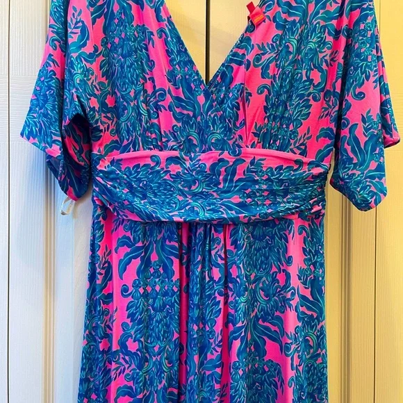 Lilly Pulitzer Parigi Maxi Dress in Prosecco Pink size L - Picture 4 of 8